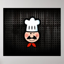 Chef; Cool Black Posters