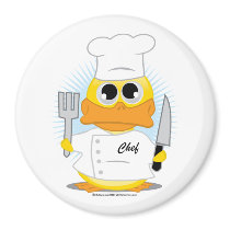Chef Duck Refrigerator Magnets