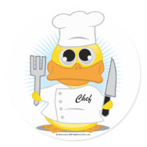 Chef Duck Sticker
