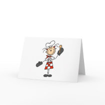 Chef Girl with Wooden Spoon Cards