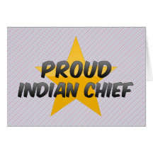 Chef indien fier cartes de vœux