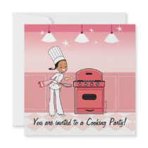 Chef Invitation for Girls