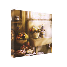 Chef - Kitchen - A 1930's Kitchen Stretched Canvas Print