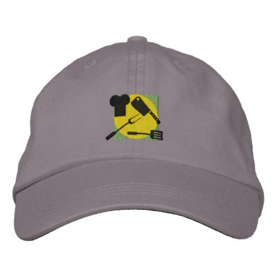 Chef Logo Baseball Cap by ZazzleEmbroidery