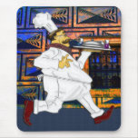 Chef on the run mousepads