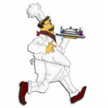 Chef on the run photo sculptures