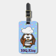 chef Owl Travel Bag Tags