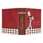 Chef Painting Recipe Album Red Tones Binders