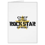 Chef Rock Star by Night Greeting Cards