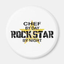 Chef Rock Star by Night Magnet