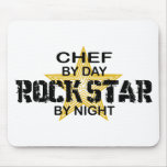 Chef Rock Star by Night Mousepads