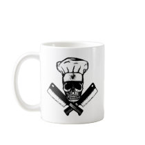Chef Skull (B&W) Mug