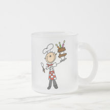 Chef With Birthday Cake Coffee Mugs