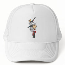 Chef with Pots and Pans Tshirts and Gifts Mesh Hats