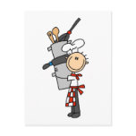 Chef with Pots and Pans Tshirts and Gifts postcards