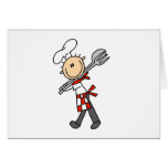 Chef with Salad Tongs Cards