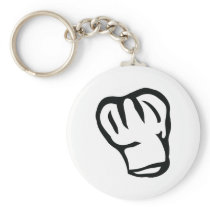 chefs head chef cook head keychain