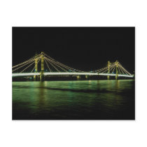 Chelsea Bridge, London, England Post Card