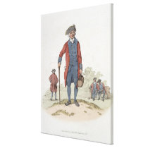 Chelsea Pensioner, from 'Costume of Great Britain' canvas prints
