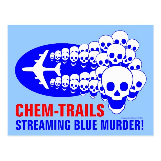 Chem Trails Postcard