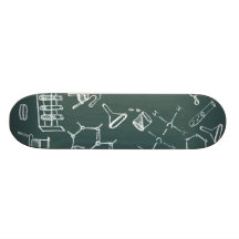 Chemical lab equipment scribbles skate board decks