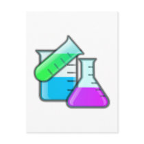 Chemie Flaschen chemical flasks Postkarten