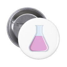 Chemie Kolben chemical flask Anstecknadelbutton