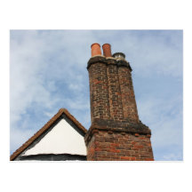 Cheminée sur la maison de Tudor, Amersham R-U Cartes Postales