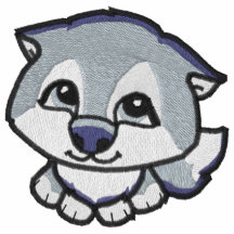 Chemise brodée de chien de traîneau sibérien de ch sweatshirts à capuche avec broderie