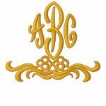 Chemise brodée décorée d'un monogramme faite sur c veste