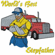 Chemise brodée le meilleur par camionneur du beau- sweat-shirt avec capuche