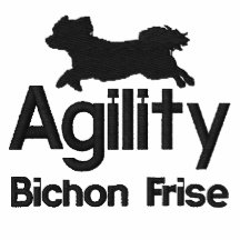 Chemise brodée par Frise de Bichon d'agilité