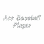 Chemise brodée par joueur de baseball d'as