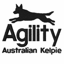 Chemise brodée par Kelpie australien d'agilité Polo