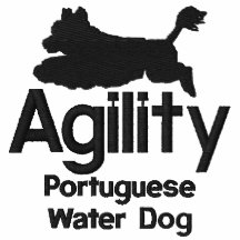 Chemise brodée portugaise de chien d'eau d'agilité polo brodé