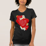 Chemise d'amour de Valentine de marguerites et de  T-shirt