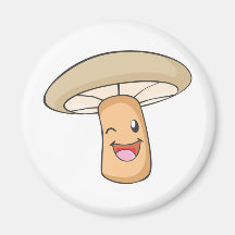 Chemise de champignon : Chemise heureuse mignonne  Magnets Pour Réfrigérateur