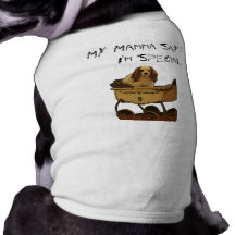 Chemise de chien que ma maman dit que je suis spéc tee-shirts pour animaux domestiques