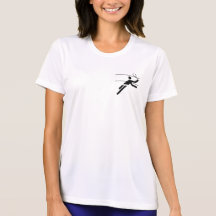 Chemise micro de fibre du badminton des femmes t-shirts