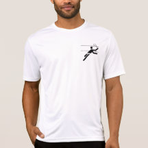 Chemise micro de fibre du badminton des hommes t-shirt