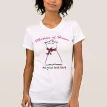 Chemise personnalisée de dame de honneur t-shirt