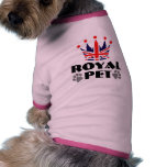 Chemise royale d'animal familier de mariage t-shirts pour animaux domestiques