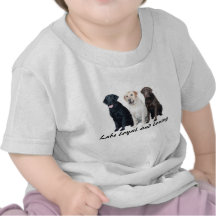 Chemise unisexe d'enfant en bas âge de labrador re t-shirts