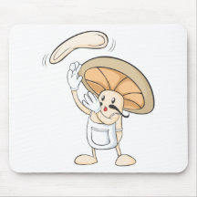 Chemises de champignon - pâte de Baker de chef de  Tapis De Souris