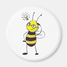 Chemises faites sur commande : Chemises d'abeille  Magnets Pour Réfrigérateur