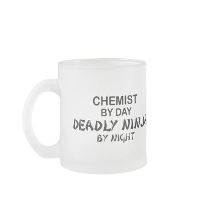 Chemist Deadly Ninja by Night Mugs by poorrichards