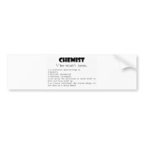 Chemist Definition Bumper Stickers