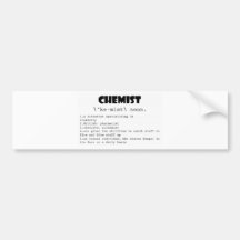 Chemist Definition Bumper Stickers