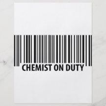 chemist on duty icon personalized flyer