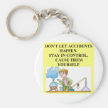 chemistry accidents keychain